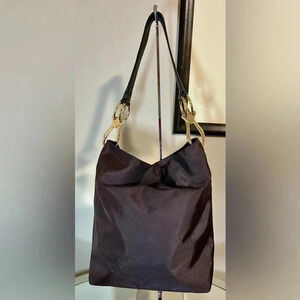 Gently Used JEAN PIERRE KLIFA FOR ANTEPRIMA NUEVE Brown Nylon Bucket Bag